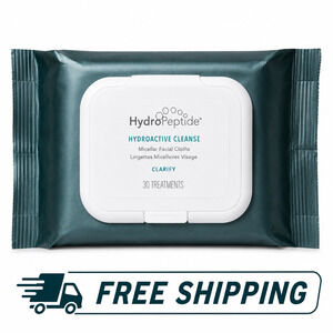 HydroPeptide HydroActive Cleanse Micellar Facial Cloths Clarify 30 Treatments